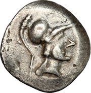 1 Obol Without legend; closed wings obverse image