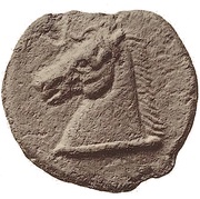 1 As Without symbol; dagger right, Italy (ancient), 275 BC - 225 BC reverse image