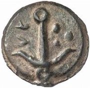 1 Quadrans Light type; grouped dots, Italy (ancient), 220 BC - 201 BC reverse image