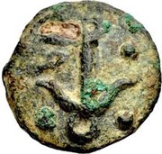 1 Quadrans Light type; separated dots, Italy (ancient), 220 BC - 201 BC reverse image