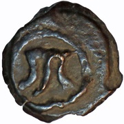 Prutah - Herod the Great, Judea, 27 BC reverse image