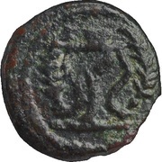 Double Prutah - Herod the Great, Judea, 30 BC reverse image