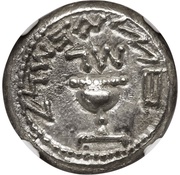 ½ Sheqel Year 3 obverse image
