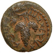 Small bronze - Simeon bar Kosevah Year One, Judea, 132-133 reverse image