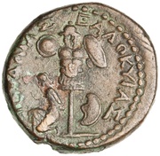 Æ25 - Titus ΙΟΥΔΑΙΑΣ ΕΑΛWΚΥΙΑΣ; Caesarea Maritima reverse image