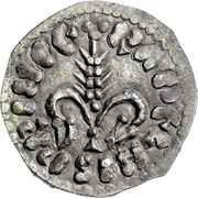 Denier - Radelchis ear of wheat obverse image