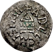 Denier - Adelchis temple obverse image