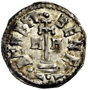Denier - Adelchis monogram reverse image