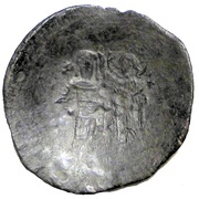 Aspron Trachy - Andronikos I Komnenos Constantinopolis, Byzantine states, 1183-1185 reverse image