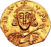 Tremissis - Gisulf I in the name of Tiberius III obverse image