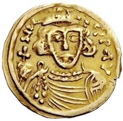 Tremissis - Romoald II in the name of Justinian II obverse image