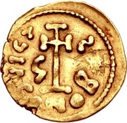 Tremissis - Gregory in the name of Justinian II reverse image