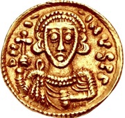 Tremissis - Liutprand in the name of Justinian II obverse image