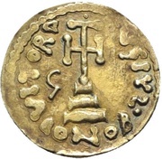 Solidus - Gregory in the name of Leo III, Lombard Kingdom, 732-739 reverse image