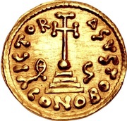 Solidus - Gisulf II in the name of Justinian II, Lombard Kingdom, 742-751 reverse image