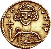 Solidus - Liutprand in the name of Justinian II obverse image