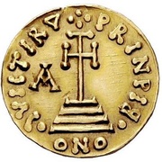 Solidus - Arichis II as Prince, Lombard Kingdom, 774-787 reverse image