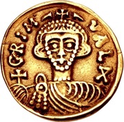 Solidus - Grimoald III and king Charlemagne obverse image