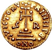 Solidus - Grimoald III reverse image
