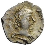 ¼ Siliqua In the name of Justinian I; Without stars obverse image