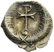 ¼ Siliqua In the name of Justinian I; Without stars reverse image