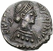 ¼ Siliqua In the name of Justin II; Open staurogram without dot above obverse image