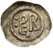½ Siliqua - Perctarit Six dots, Lombard Kingdom, 672-688 reverse image