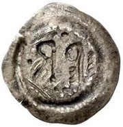 ½ Siliqua - Perctarit Posthumous; thin monogram with eleven dots reverse image
