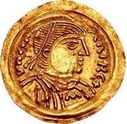 1 Tremissis - Aripert I obverse image