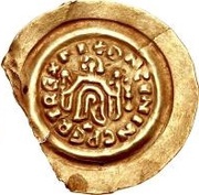 1 Tremissis - Cunincpert, Lombard Kingdom, 688-700 reverse image