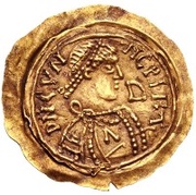 1 Tremissis - Cunincpert With letter in field obverse image