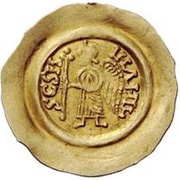 1 Tremissis - Aripert II With cross in field, Lombard Kingdom, 701-712 reverse image