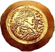 1 Tremissis - Liutprand Regular bust; with hand in field obverse image