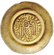 1 Tremissis - Liutprand Thick bust; with letter in field, Lombard Kingdom, 717-744 reverse image