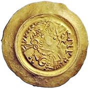1 Tremissis - Liutprand Thick bust; with cross in field obverse image