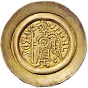 1 Tremissis - Ratchis First reign; with body, Lombard Kingdom, 744-749 reverse image