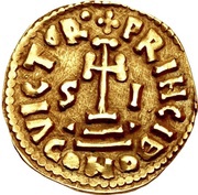 Solidus - Siconulf, Lombard Kingdom, 839-849 reverse image