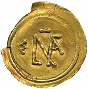 1 Tremissis With line above; M to the left obverse image