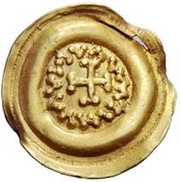 1 Tremissis With star above, Lombard Kingdom, 700-750 reverse image