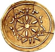 1 Tremissis With wheel dividing petals obverse image