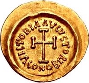 1 Tremissis In the name of Heraclius; Realistic bust; regular head without stars, Lombard Kingdom, 620-700 reverse image