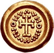 1 Tremissis Torso with six sections; without B, Lombard Kingdom, 672-700 reverse image