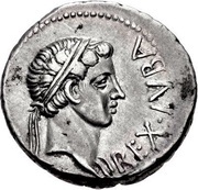 Denarius - Juba II Caesarea obverse image