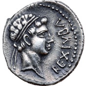 Denarius - Juba II Caesarea obverse image