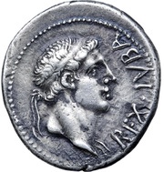 Denarius - Juba II Caesarea obverse image