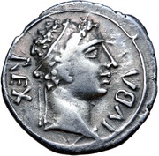 Denarius - Juba II Caesarea obverse image