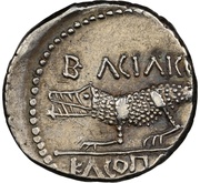 Denarius - Juba II and Cleopatra Selene Caesarea reverse image