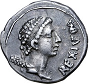Denarius - Juba II Caesarea obverse image