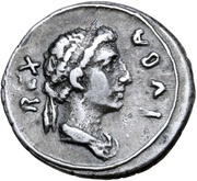 Denarius - Juba II Caesarea obverse image