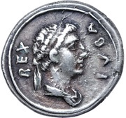 Denarius - Juba II Caesarea obverse image